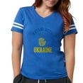 thumbnail image 1 of CafePress - I Stand With Ukraine Support Ukraine T Shirt - Womens Football Shirt, 1 of 4
