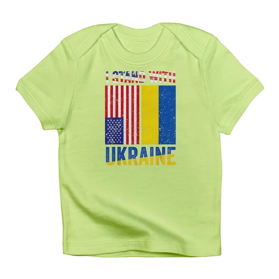 CafePress - I Stand With Ukraine Support Ukrainian Ame T Shirt - Infant T-Shirt