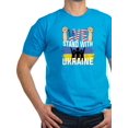 thumbnail image 1 of CafePress - I Stand With Ukraine Support Ukrainian Ame T Shirt - Men's Fitted T-Shirt, 1 of 1