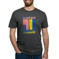 thumbnail image 1 of CafePress - I Stand With Ukraine Support Ukrainian Ame T Shirt - Mens Tri-blend T-Shirt, 1 of 4