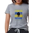 thumbnail image 1 of CafePress - I Stand With Ukraine Support Ukrainian Ame T Shirt - Womens Tri-blend T-Shirt, 1 of 1
