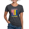 thumbnail image 1 of CafePress - I Stand With Ukraine Support Ukrainian Ame T Shirt - Womens Tri-blend T-Shirt, 1 of 4