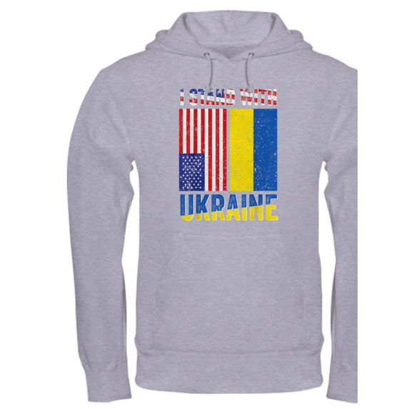CafePress - I Stand With Ukraine Support Ukrainian Sweatshirt - Pullover Hoodie, Hooded Sweatshirt