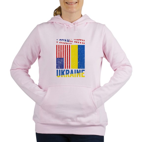 CafePress - I Stand With Ukraine Support Ukrainian Sweatshirt - Women's Hooded Sweatshirt