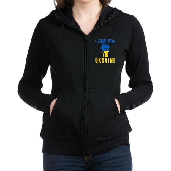 CafePress - I Stand With Ukraine Sweatshirt - Women's Zip Hoodie