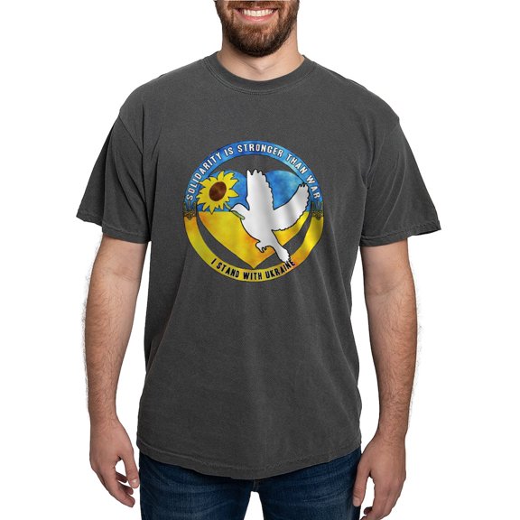CafePress - I Stand With Ukraine T Shirt - Mens Comfort Colors Shirt