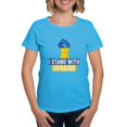 thumbnail image 1 of CafePress - I Stand With Ukraine T Shirt - Women's Traditional Fit Dark T-Shirt, 1 of 4