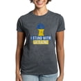 thumbnail image 1 of CafePress - I Stand With Ukraine T Shirt - Women's Traditional Fit Dark T-Shirt, 1 of 4