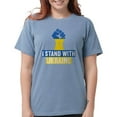 thumbnail image 1 of CafePress - I Stand With Ukraine T Shirt - Womens Comfort Colors® Shirt, 1 of 4