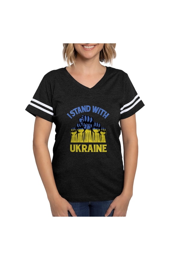 - I Stand With Ukraine T Shirt - Womens Football Shirt