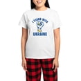 thumbnail image 1 of CafePress - I Stand With Ukraine Women's Light Pajamas - Women's Short Sleeve Print T-Shirt and Pants Light Cotton Pajama Set, 1 of 7