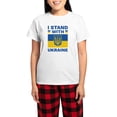 thumbnail image 1 of CafePress - I Stand With Ukraine Women's Light Pajamas - Women's Short Sleeve Print T-Shirt and Pants Light Cotton Pajama Set, 1 of 7