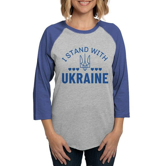 CafePress - I Stand With Ukraine - Womens Baseball Tee