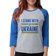 thumbnail image 1 of CafePress - I Stand With Ukraine - Womens Baseball Tee, 1 of 1