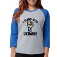 thumbnail image 1 of CafePress - I Stand With Ukraine - Womens Baseball Tee, 1 of 1