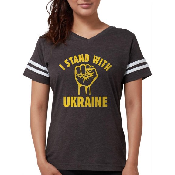 CafePress - I Stand With Ukraine - Womens Football Shirt