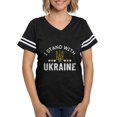 thumbnail image 1 of CafePress - I Stand With Ukraine - Womens Football Shirt, 1 of 4