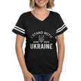 thumbnail image 1 of CafePress - I Stand With Ukraine - Womens Football Shirt, 1 of 4