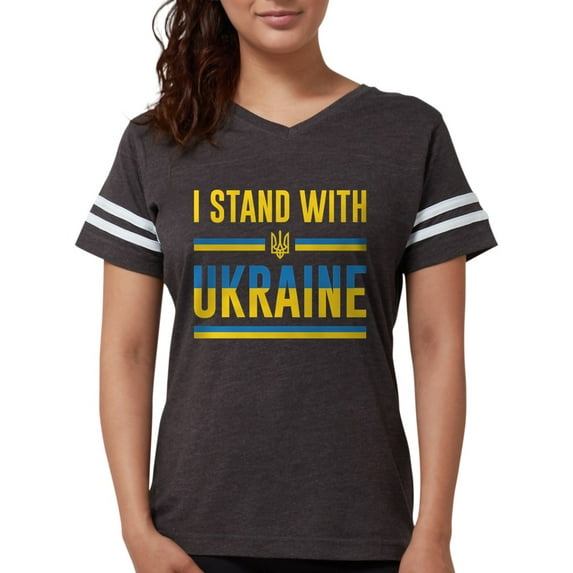 CafePress - I Stand With Ukraine - Womens Football Shirt