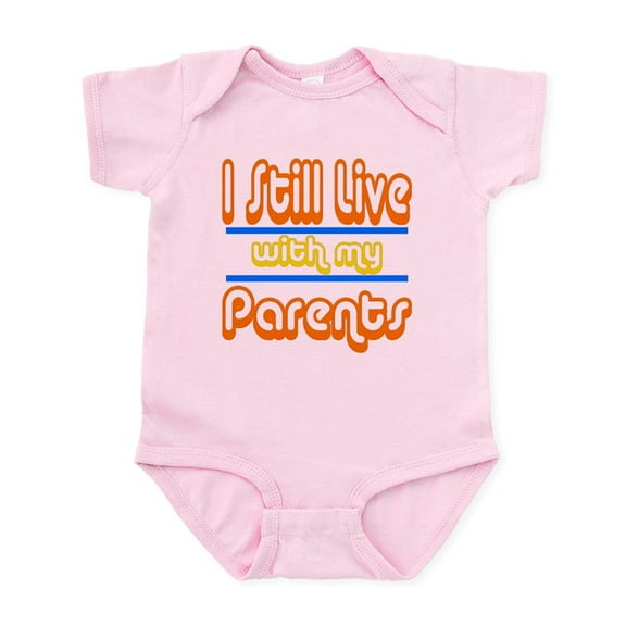 CafePress - I Still Live My Parents Infant Bodysuit - Baby Light Bodysuit, Size Newborn - 24 Months