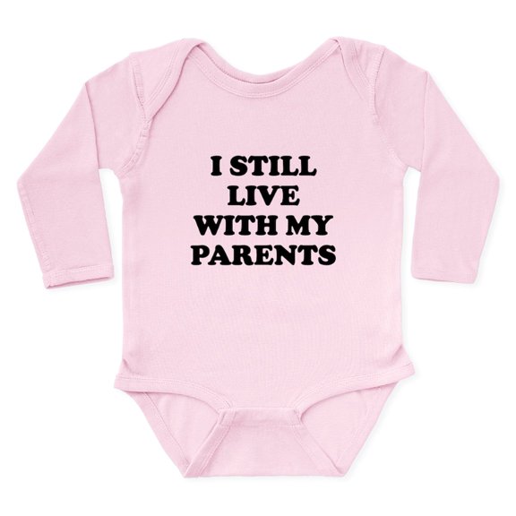 CafePress - I Still Live With My Parents Body Suit - Long Sleeve Cotton Baby Bodysuit