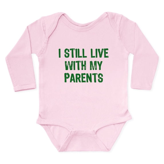 CafePress - I Still Live With My Parents Body Suit - Long Sleeve Cotton Baby Bodysuit