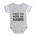 thumbnail image 1 of CafePress - I Still Live With My Parents - Cute Infant Baby Football Bodysuit, 1 of 3