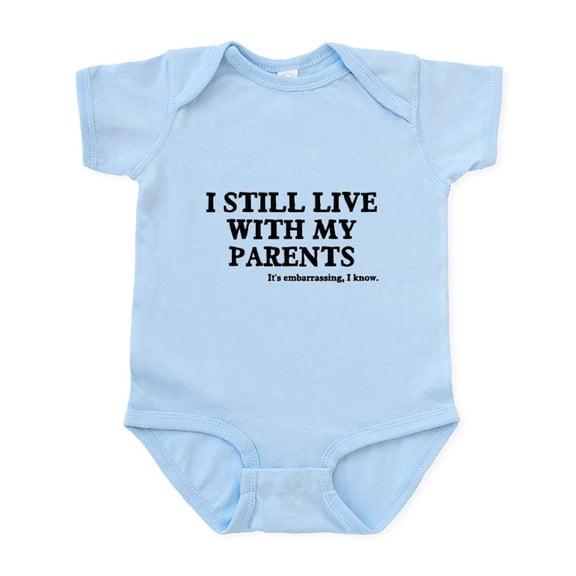 CafePress - I Still Live With My Parents Infant Bodysuit - Baby Light Bodysuit, Size Newborn - 24 Months