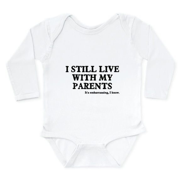 CafePress - I Still Live With My Parents Long Sleeve Infant Bo - Long Sleeve Cotton Baby Bodysuit