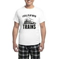 thumbnail image 1 of CafePress - I Still Play With Trains Men's Light Pajamas - Men's Light Loose Fit Cotton Pajama Set, 1 of 7