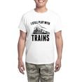 thumbnail image 1 of CafePress - I Still Play With Trains Men's Light Pajamas - Men's Light Loose Fit Cotton Pajama Set, 1 of 7