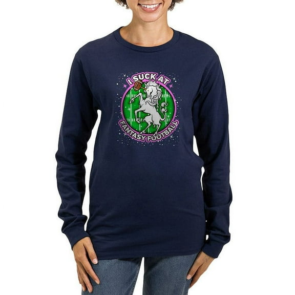 CafePress - I Suck At Fantasy Women's Long Sleeve Dark T Shirt - Women's Long Sleeve Graphic Tee Casual Fit
