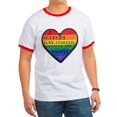 thumbnail image 1 of CafePress - I Support GLBT Rights Ringer T - 100% Cotton Ringed T-Shirt, 1 of 4
