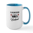thumbnail image 1 of CafePress - I Survived Girl's Weekend Mugs - 15 oz Ceramic Large White Nolvety Mug, 1 of 4