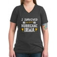 thumbnail image 1 of CafePress - I Survived Hurricane Irma Women's V Neck Dark T Sh - Women's V-Neck Dark T-Shirt, 1 of 1