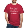 thumbnail image 1 of CafePress - I Survived My Wife's Dissertation Dark T Shirt - Men's Classic Graphic Cotton T-Shirt, 1 of 4