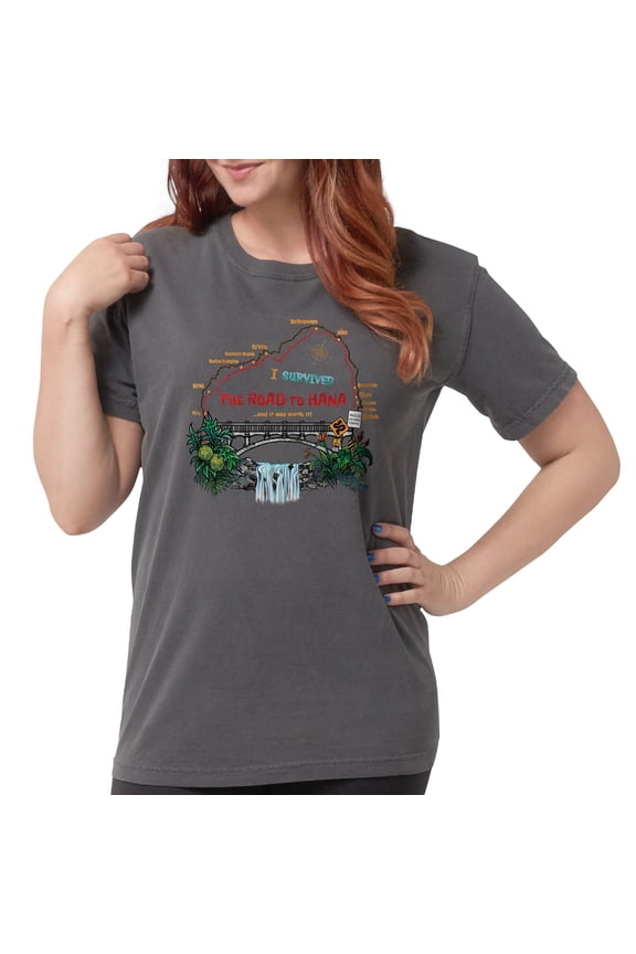 - I Survived The Road To Hana T Shirt - Womens Comfort ColorsĀ® Shirt