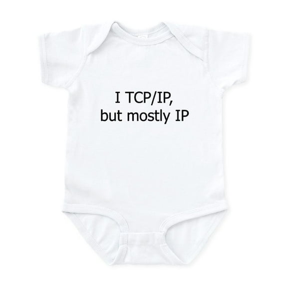 CafePress - I TCP/IP, But Mostly IP Body Suit - Baby Light Bodysuit, Size Newborn - 24 Months