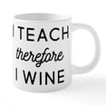 thumbnail image 1 of CafePress - I Teach Therefore I Wine - 20 Oz White Ceramic Mega Mug, 1 of 5