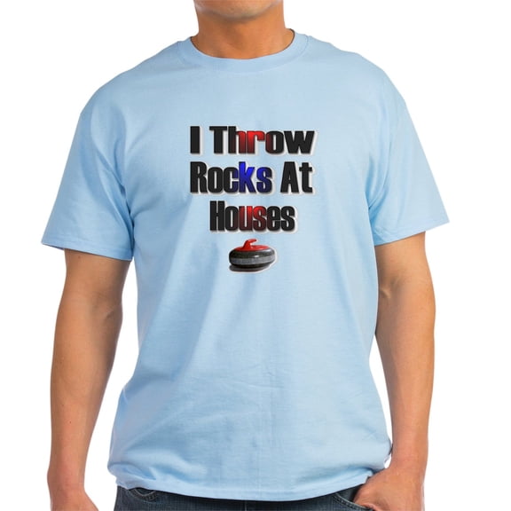 CafePress - I Throw Rocks At Houses Light T Shirt - Men's Classic Graphic T-Shirt