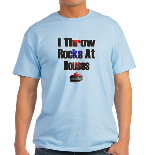 CafePress - I Throw Rocks At Houses Light T Shirt - Men's Classic Cotton T-Shirts