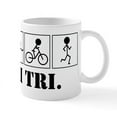 thumbnail image 1 of CafePress - I Tri. - 11 oz Ceramic Mug - Novelty Coffee Tea Cup, 1 of 6