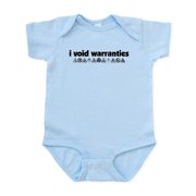 CafePress - I Void Warranties Infant Bodysuit - Baby Light Bodysuit, Size Newborn - 24 Months