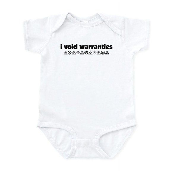 CafePress - I Void Warranties Infant Bodysuit - Baby Light Bodysuit, Size Newborn - 24 Months