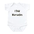 thumbnail image 1 of CafePress - I Void Warranties Infant Bodysuit - Baby Light Bodysuit, Size Newborn - 24 Months, 1 of 4