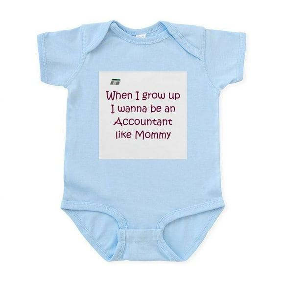 CafePress - I Wanna Be An Accountant Infant Bodysuit - Baby Light Bodysuit, Size Newborn - 24 Months