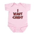 thumbnail image 1 of CafePress - I Want Candy Infant Bodysuit - Baby Light Bodysuit, Size Newborn - 24 Months, 1 of 4