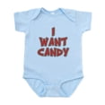 thumbnail image 1 of CafePress - I Want Candy Infant Bodysuit - Baby Light Bodysuit, Size Newborn - 24 Months, 1 of 4