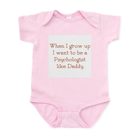 CafePress - I Want To Be A Psychologist Infant Bodysuit - Baby Light Bodysuit, Size Newborn - 24 Months
