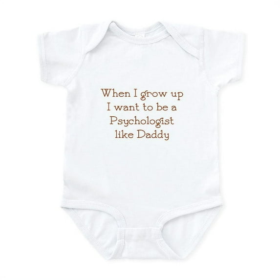 CafePress - I Want To Be A Psychologist Infant Bodysuit - Baby Light Bodysuit, Size Newborn - 24 Months